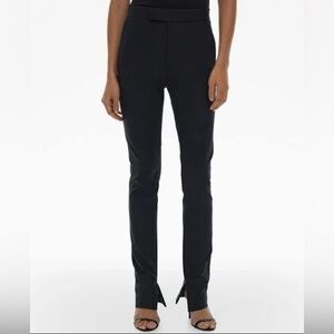 Helmut Lang Women’s Black Slit Leggings Size XS